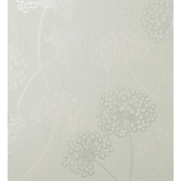 Fine Decor Grace Dove Grey Floral Wallpaper Sample