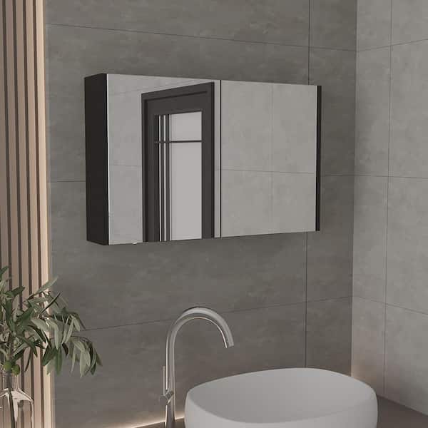 31.5 in. W x 19.7 in. H Rectangle Frameless Mirror Wall Mirror Vanity Mirror