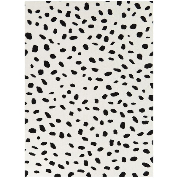 BALTA Kannisto White 5 ft. x 7 ft. Abstract Area Rug