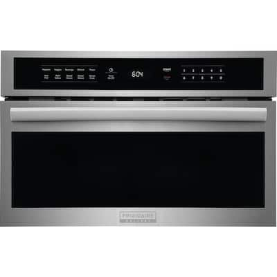 Bosch 500 Series 27 in. 1.6 cu. ft. Built-In Microwave in Stainless Steel  with Drop Down Door and Sensor Cooking HMB57152UC - The Home Depot