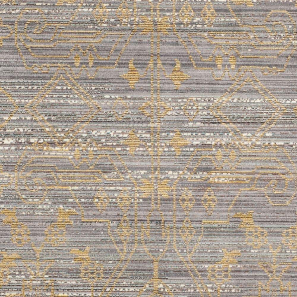 Valencia Overdyed Grey & Gold Hand-Knotted 4' x 6' Area Rug