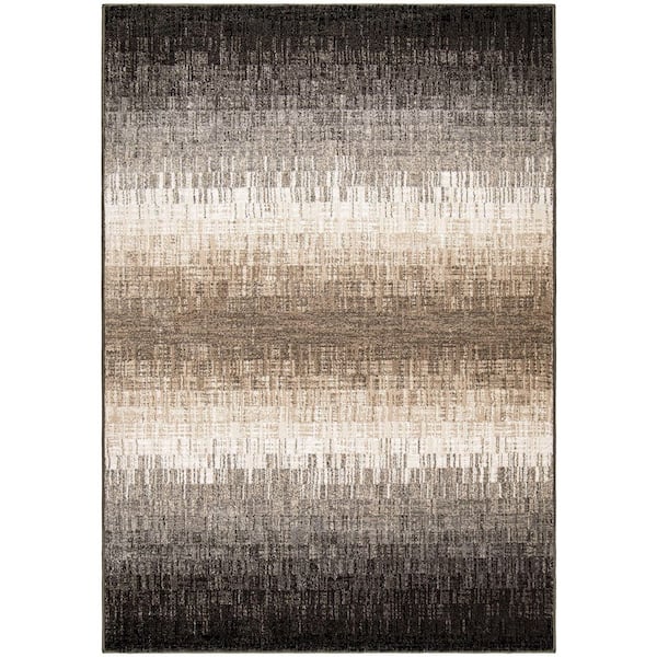 Adagio Woodchipper 6 ft. 5 in. x 9 ft. 6 in. Grey Area Rug