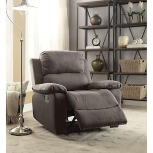 YOFE Large Light Brown Fabric Manual Recliner Chair with USB and 2-Cup  Holders, 360° Swing Massage Heated Single Sofa Chair  CamyBE-GIS00007W1521-Recliner01 - The Home Depot