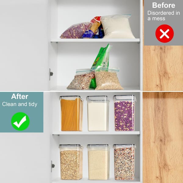 Sorbus Airtight Food Storage Containers with Locking Lids-6 Pack
