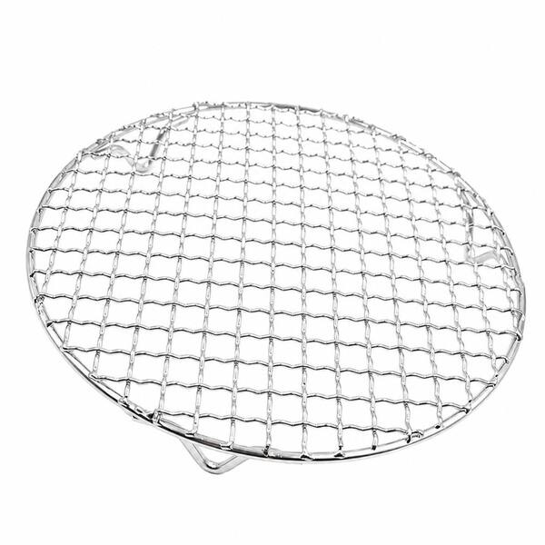 7 in. Round 304 Stainless Steel Baking and Cooling Rack with 3 Legs for Oven, Pressure Cooker in Silver