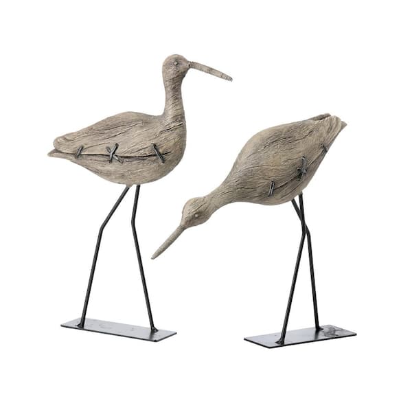 Regency International 8-10 in Tan Resin and Metal Sand Piper