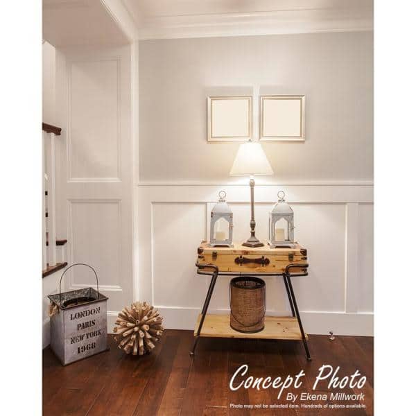 56" White PVC Nickel Gap Shiplap Wainscoting Kit