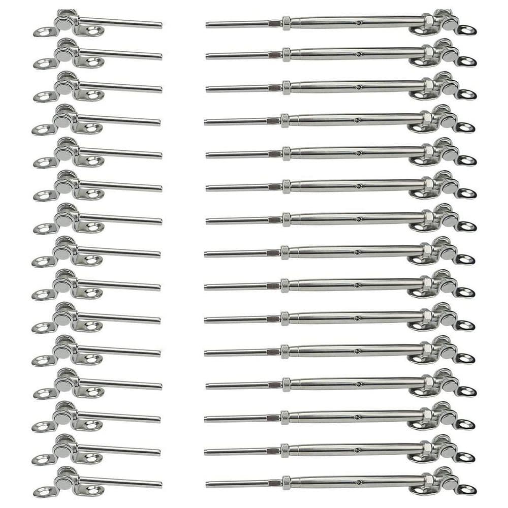 Cable Railing Hardware Kit 1/8 Stainless Steel Adjustable Angle T316 Marine Grade for Railing System 20 Pairs price history on PriceWatchPro