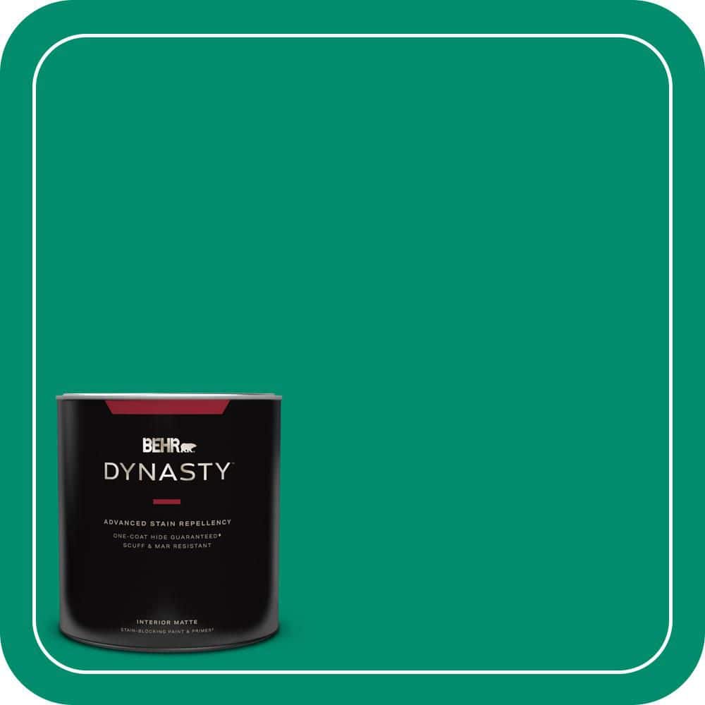 1 qt. #S-G-470 Festive Green Matte Interior Stain-Blocking Paint and Primer price history on PriceWatchPro