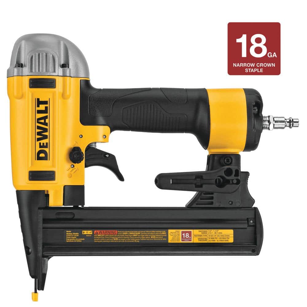 Dewalt デウォルト　18gauge ステープラー　DWFP12232 DEWALT Pneumatic 18-Gauge 1/4 in. Crown Corded Stapler