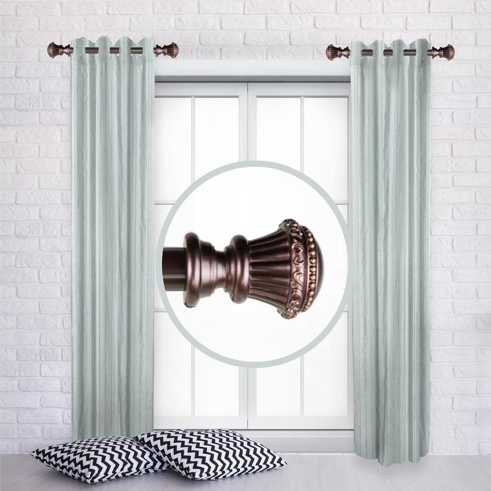 Chance 12 in. - 20 in. L Adjustable 1 in. Dia Single Side Window Curtain Rod in Bronze (Set of 2) price history on PriceWatchPro