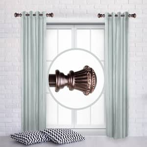 Chance 12 in. - 20 in. L Adjustable 1 in. Dia Single Side Window Curtain Rod in Bronze (Set of 2)