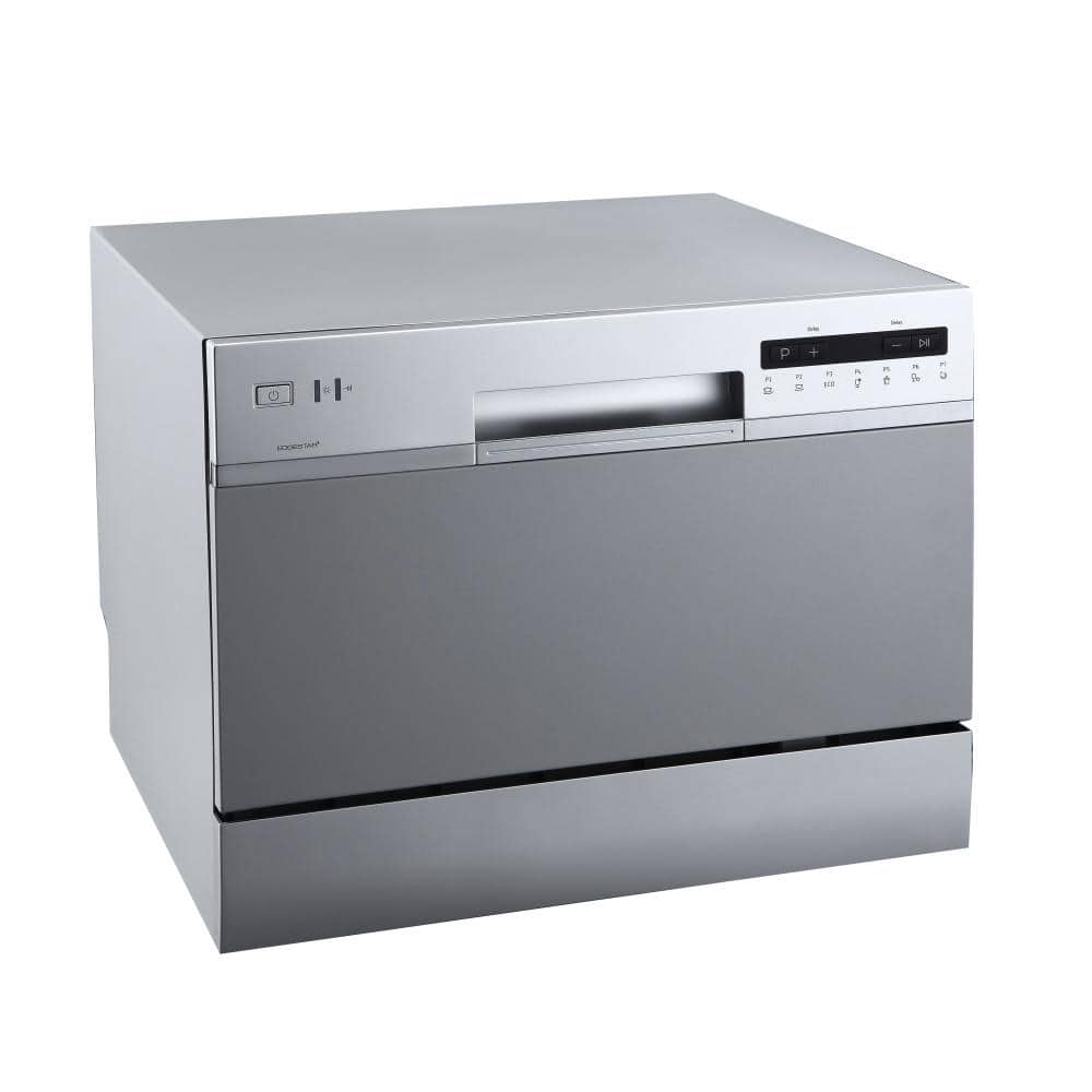 EdgeStar 22 in. Wide 6-Place Setting Energy Star Rated Countertop Dishwasher - Silver