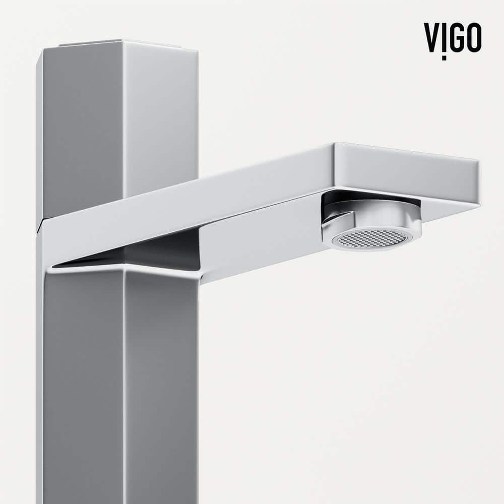 Modern Chrome Hexagonal Single-Hole Bathroom Faucet