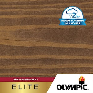 Elite 5 gal. ST-2019 Oxford Brown Semi-Transparent Exterior Stain and Sealer in One Low VOC