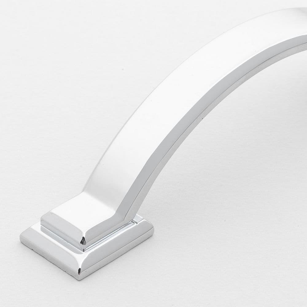Polished Chrome Arched Square Cabinet Pulls with Mounting Hardware
