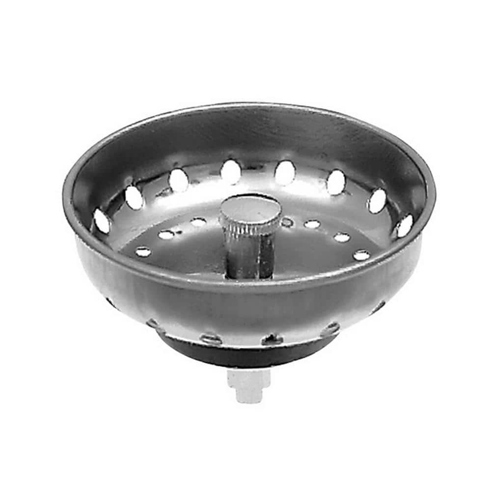 Small Round Brass and Stainless Steel Kitchen Sink Strainer