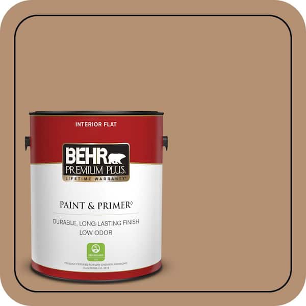 BEHR PREMIUM PLUS 1 gal. #S240-5 Poncho Flat Low Odor Interior Paint & Primer