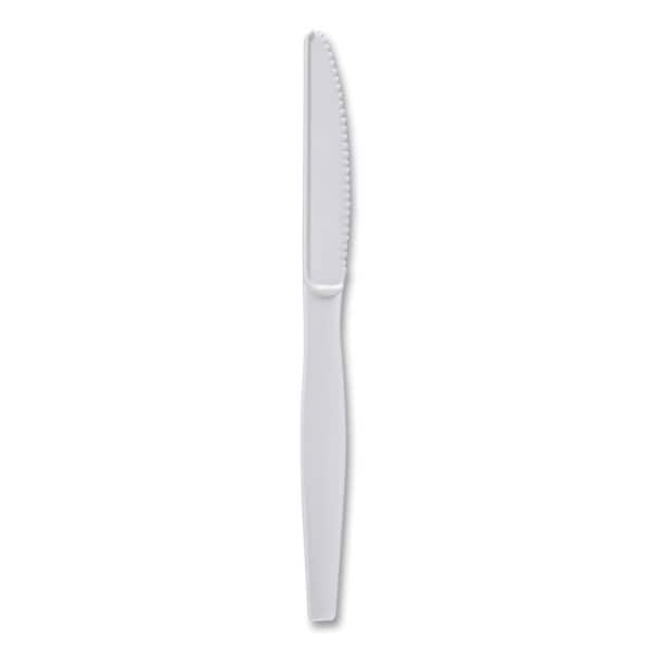 Boardwalk White Heavyweight Disposable Polystyrene Knives (1000-Carton)