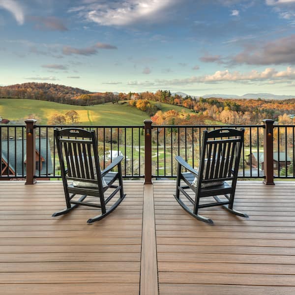 Enhance Naturals 1 in. x 6 in. x 20 ft. Toasted Sand Square Edge Composite Deck Board