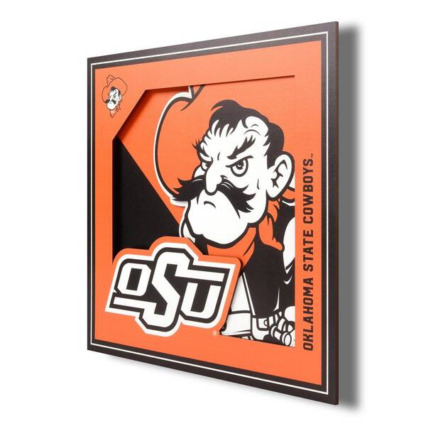 NCAA Oklahoma State Cowboys 3D Logo Series Wall Art - 12x12 2506913 - The  Home Depot