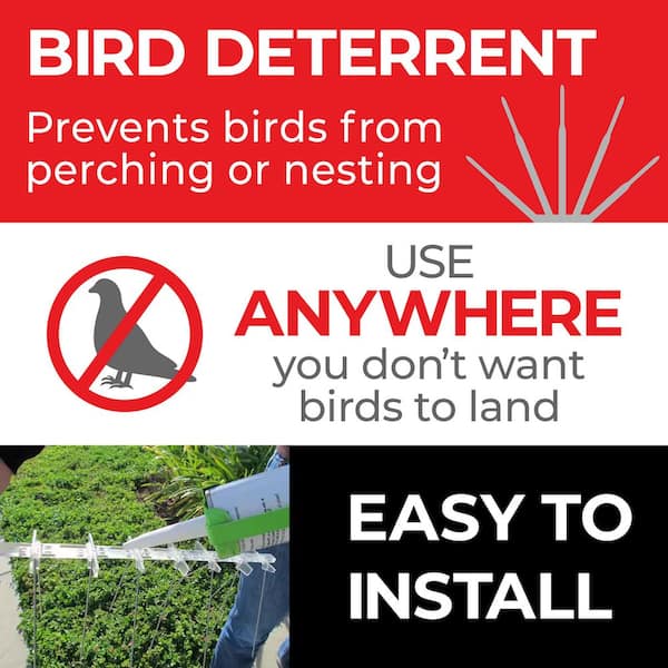 Enviro Spike 10 ft. x 5 in. Stainless Steel Bird Spikes Deterrent