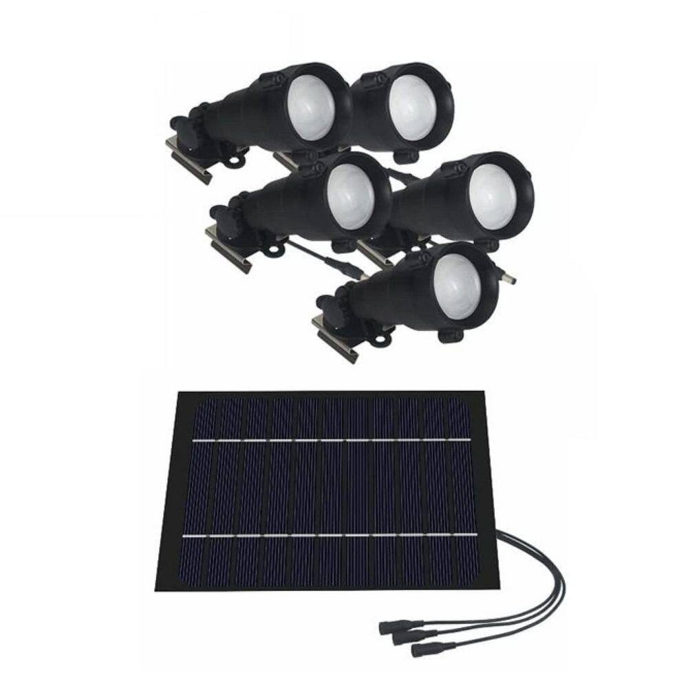 Solar 556 Justincity 2 to 6 in. Diameter Flagpole 5-in-1 Solar LED Flag Pole ...