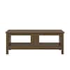 Ameriwood Home Wellshire 48 in. Brown Large Rectangle MDF Coffee Table ...