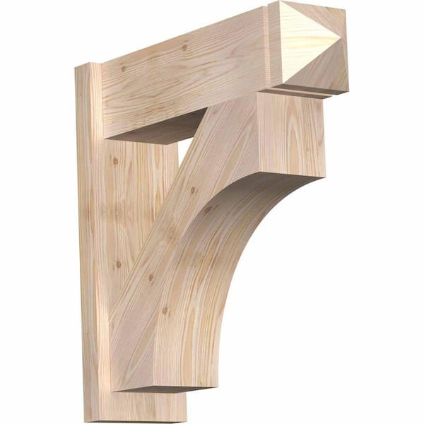 Ekena Millwork 8 in. x 26 in. x 26 in. Westlake Arts and Crafts Smooth Douglas Fir Outlooker