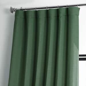 Pine Forest Green Rod Pocket Room Darkening Curtain - 50 in. W x 96 in. L (1-Panel)