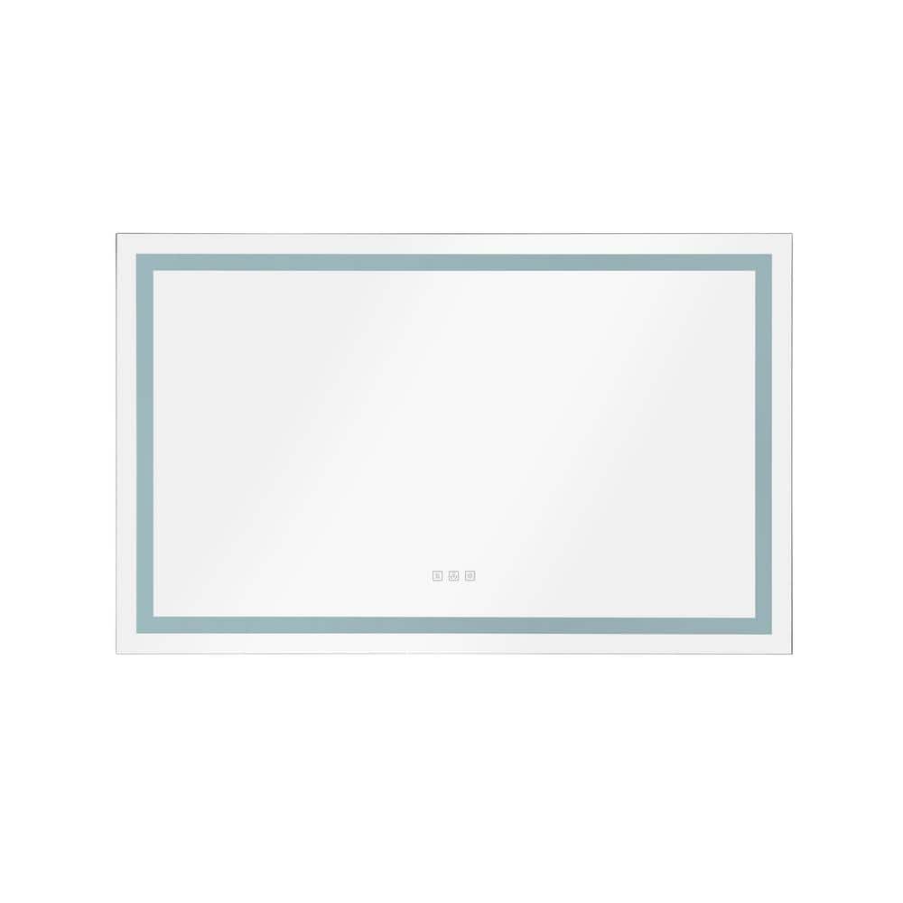 40 in. W x 24 in. H Rectangular Frameless LED Wall Bathroom Vanity Mirror i