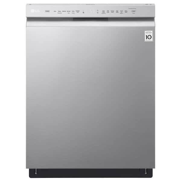 LG 24 in. Front Control Built-In Tall Tub Dishwasher in Stainless Steel with QuadWash and Stainless Steel Tub, 48 dBA