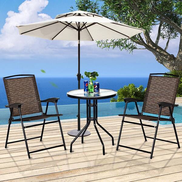 folding garden furniture set