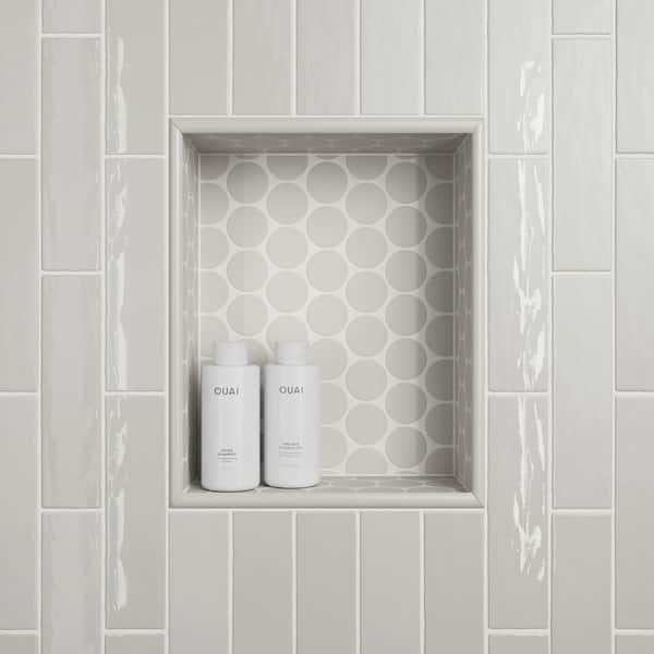 Bedrosians Marin 2" Penny Round Matte Porcelain Mosaic in Pebble Gray (8.61 sq. ft. /case) 100004792