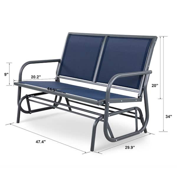 2 seat patio glider