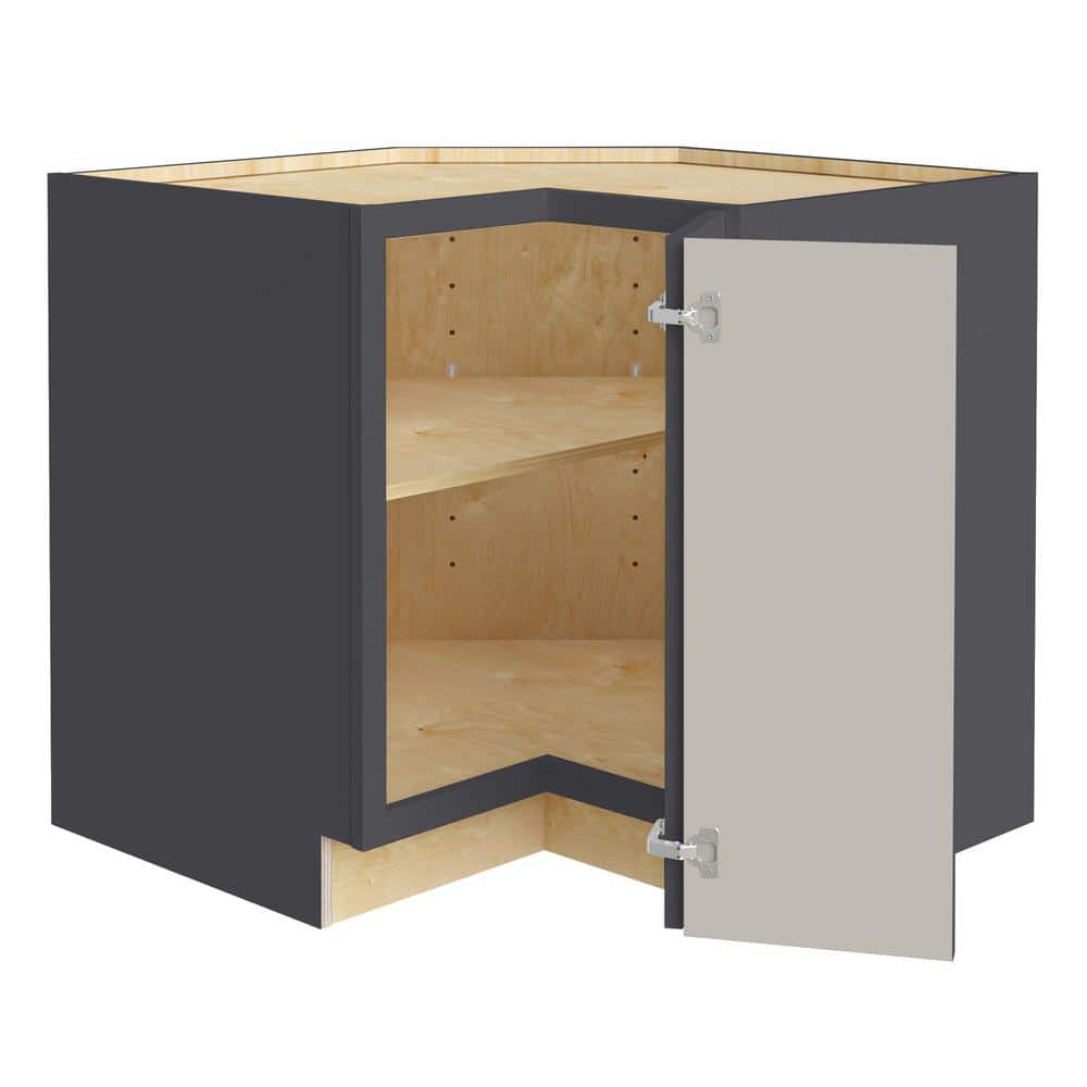 Franklin 36 in. W x 24 in. D x 34.5 in. H Assembled Plywood Corner Easy Reach Base Kitchen Cabinet in Valiant Onyx RH price history on PriceWatchPro