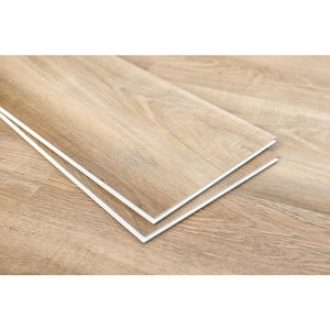 Take Home Sample - Omnia Maison Tan SPC Vinyl Plank Flooring - 9 in. W x 60 in. L