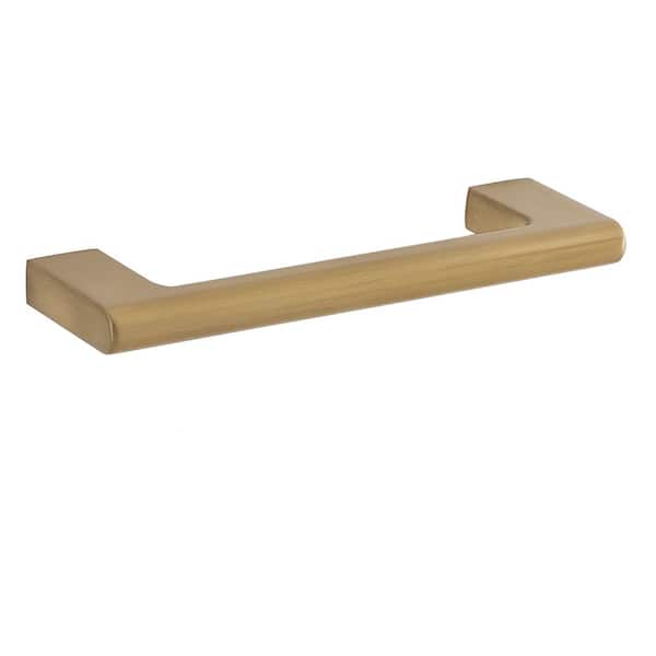 5-Pack Vail 4 in. (102 mm) Center-to-Center Modern Satin Brass Bar Drawer Pull
