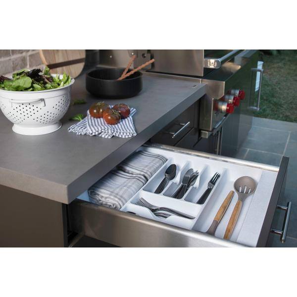 Rev-A-Shelf 2.375 in. H x 11.5 in. W x 21.25 in. D Small White Cutlery Tray  Drawer Insert CT-1W-52 - The Home Depot