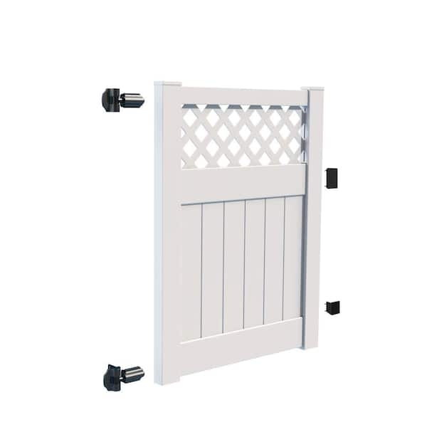 Anderson 4 ft. W x 4 ft. H White Vinyl Un-Assembled Fence Gate