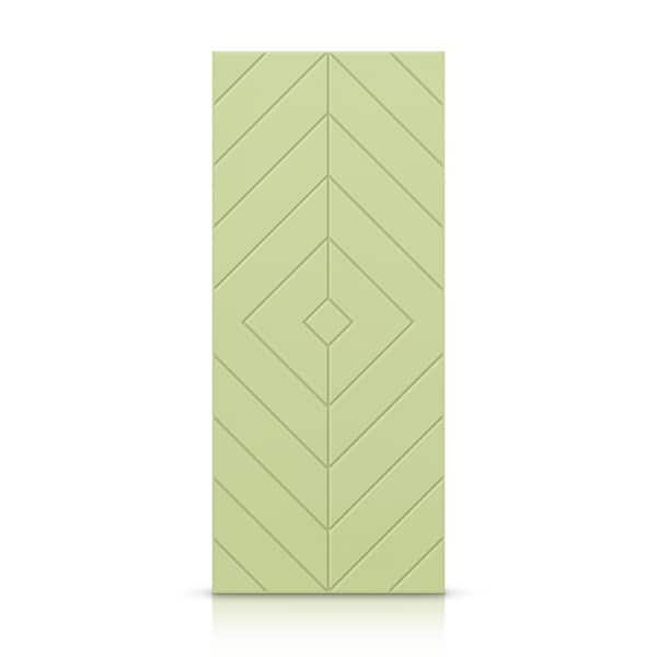 CALHOME 24 in. x 80 in. Hollow Core Sage Green Painted Composite MDF Interior Door Slab