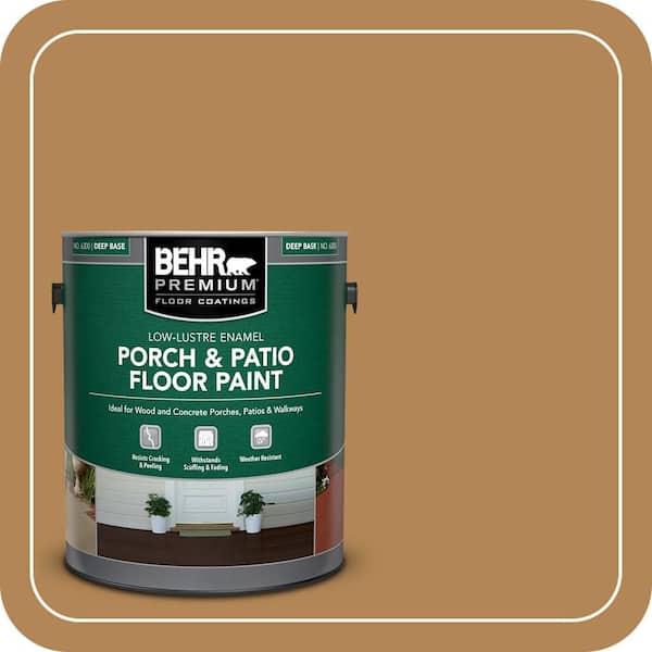 1 gal. #S290-6 Golden Rice Low-Lustre Enamel Interior/Exterior Porch and Patio Floor Paint