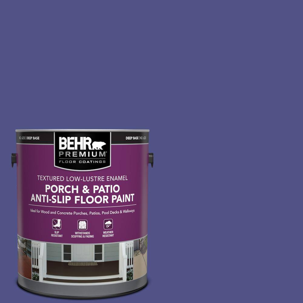 1 gal. #P550-7 Purple Prince Textured Low-Lustre Enamel Interior/Exterior Porch and Patio Anti-Slip Floor Paint price history on PriceWatchPro