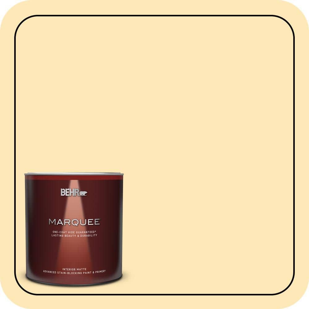 1 qt. #320A-3 Cornsilk Matte Interior Paint & Primer product image for price tracking