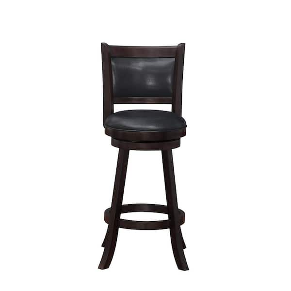 Boraam Rhea 29 in. Merlot Wood Frame Bar Stool