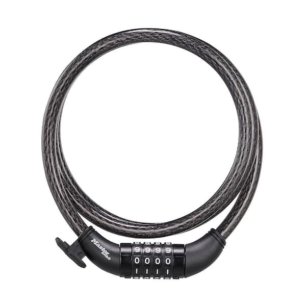 Master Lock Bike Lock Cable with Combination, Resettable, 5 ft. Long