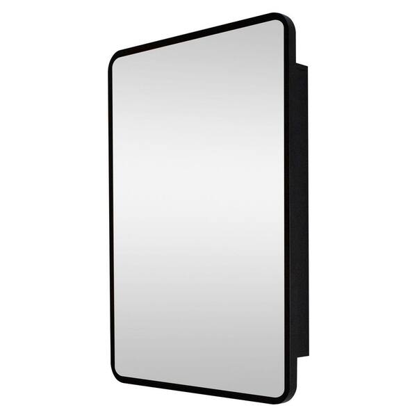 20 in. W x 28 in. H Iron Rectangular Surface Mount Bathroom or Medicine Cabinet with Mirror