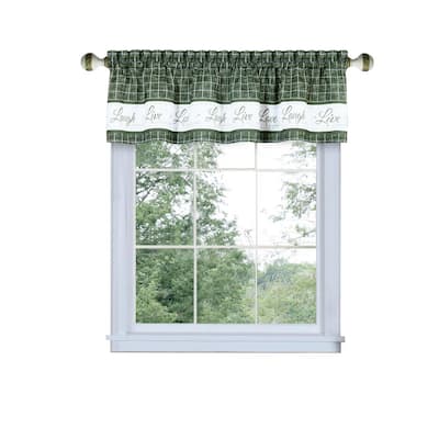 Gorgeous lime green window valance Green Window Scarves Valances Treatments The Home Depot