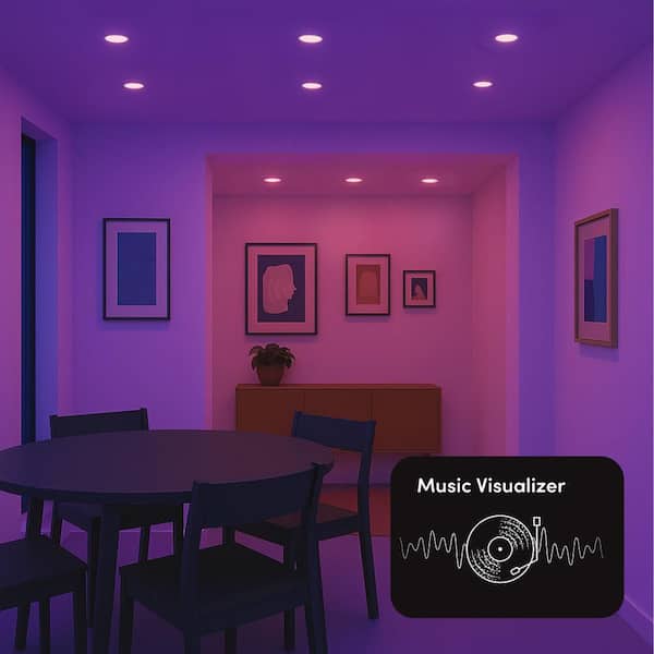 LIFX 4 in. SuperColor Adjustable Smart Canless Deep Baffle
