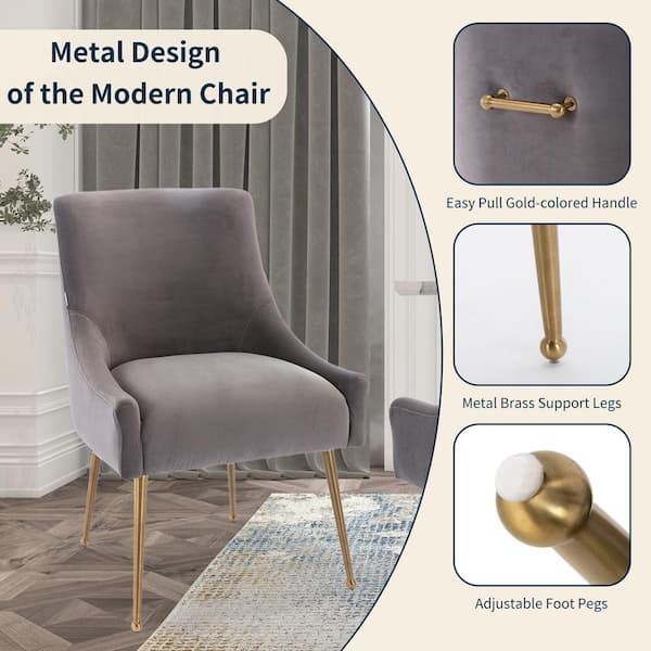 Beatrix velvet side online chair